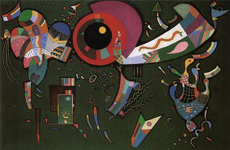 Around The Circle 1940 Wassily Kandinsky Abstract Oil Painting